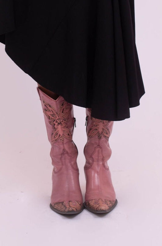 Pink cowboy boots 