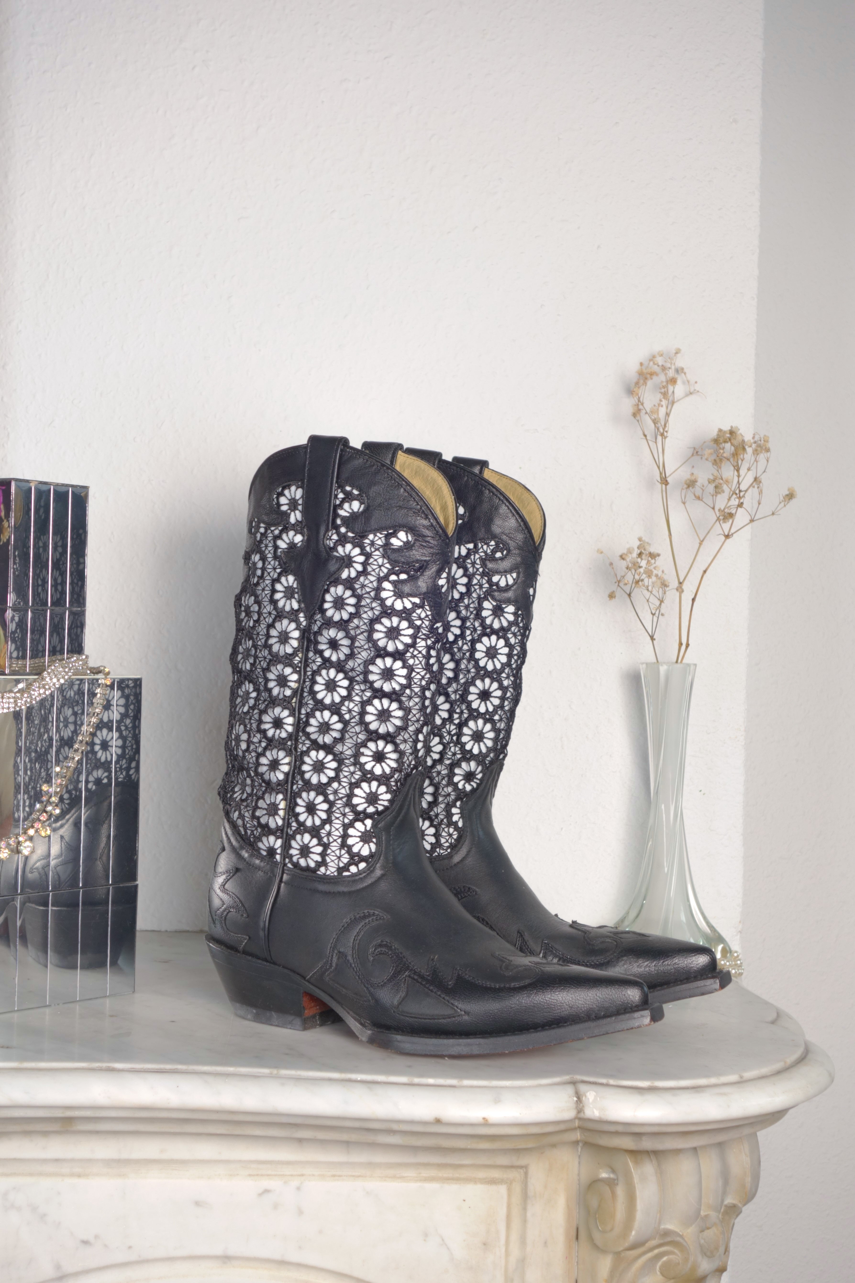Go West cowboy boots with lace T.36